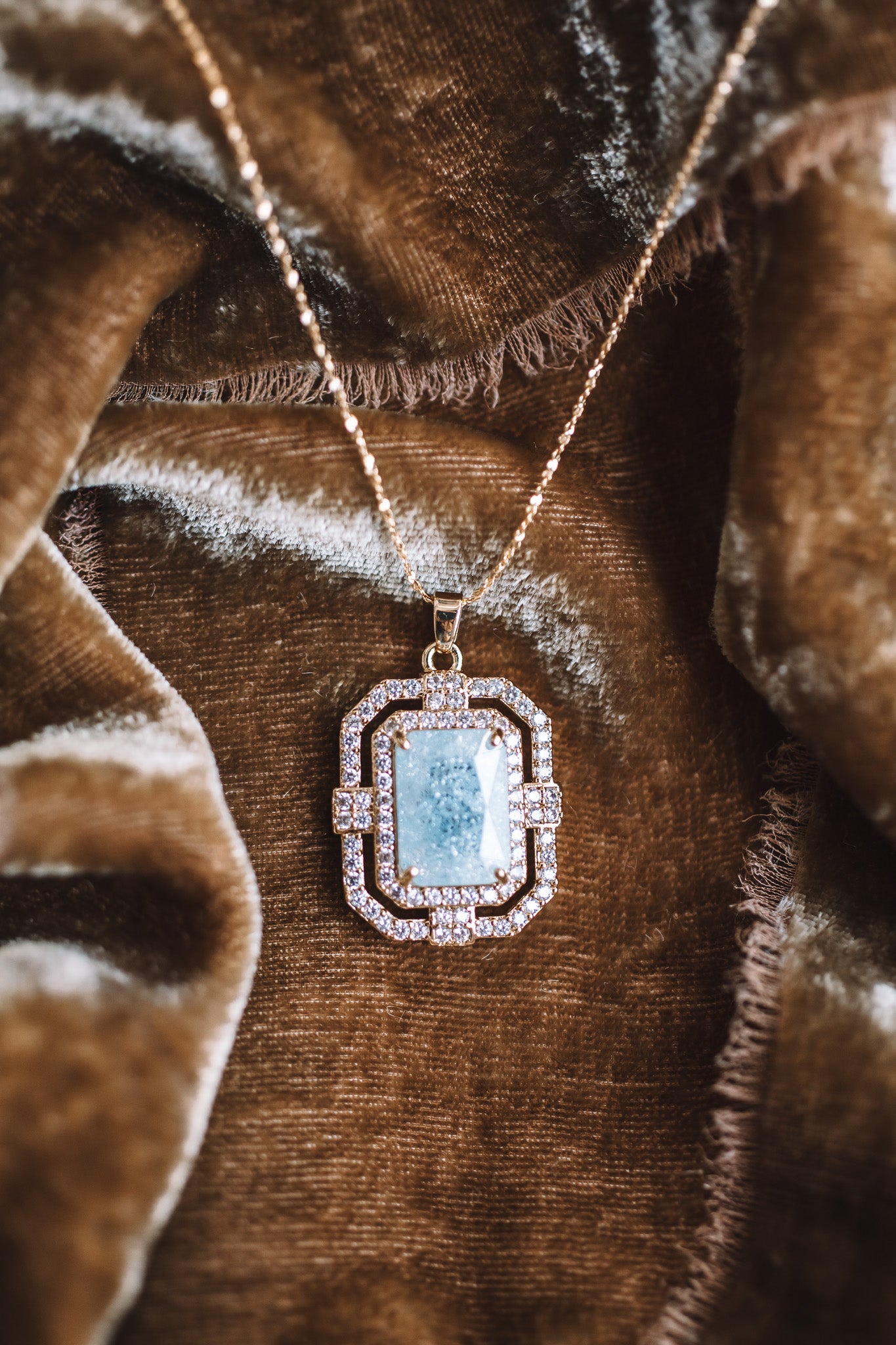 Statement Blue Sparkle Necklace