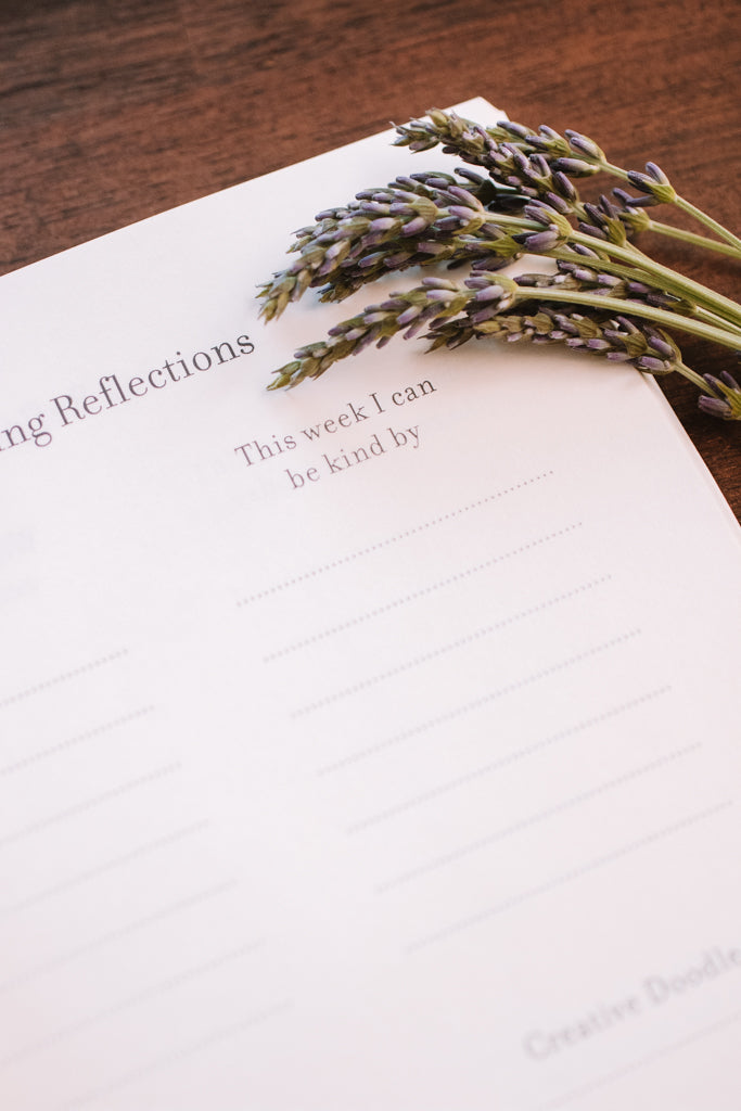 Larkspur Flowers Daily Intentions Journal
