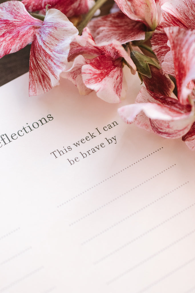 Larkspur Flowers Daily Intentions Journal