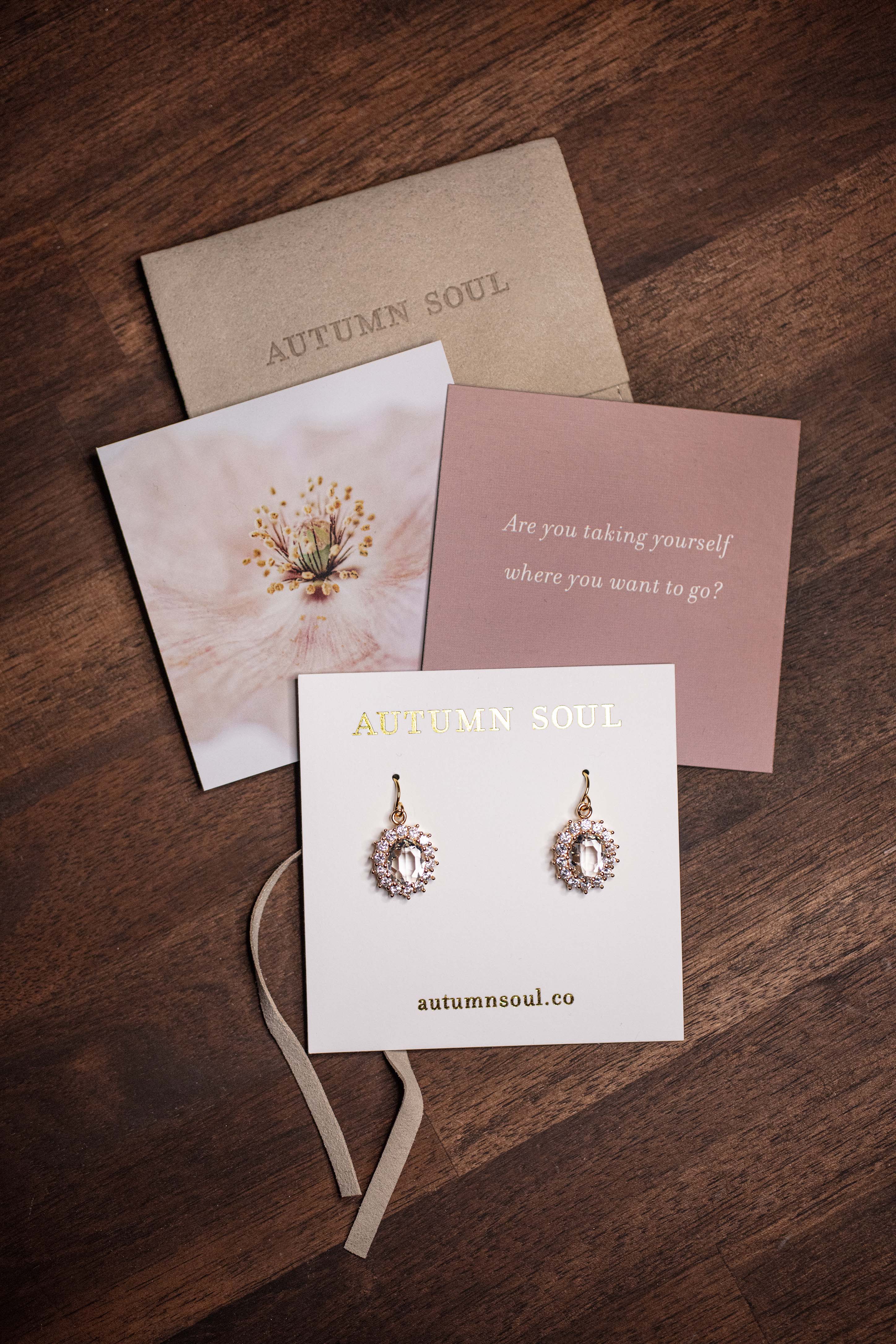quote card and pouch