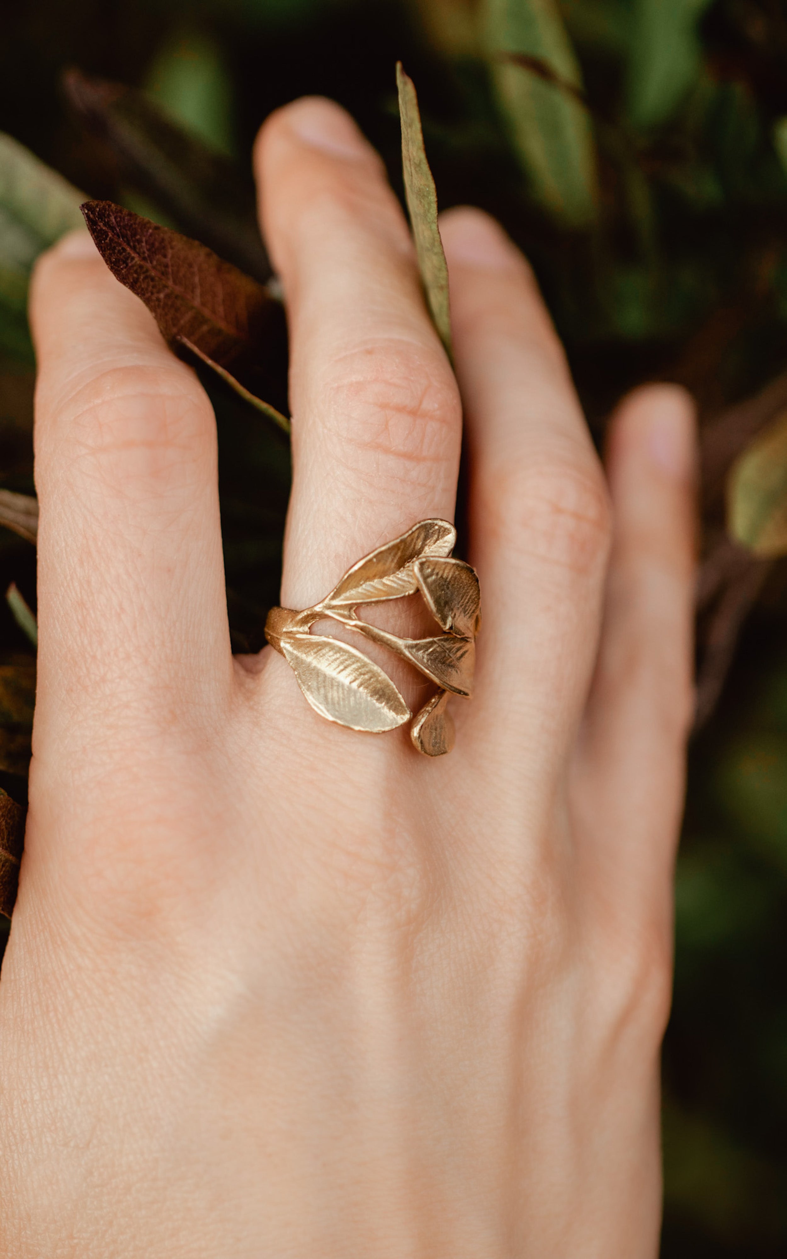 Leaf Wreath Ring
